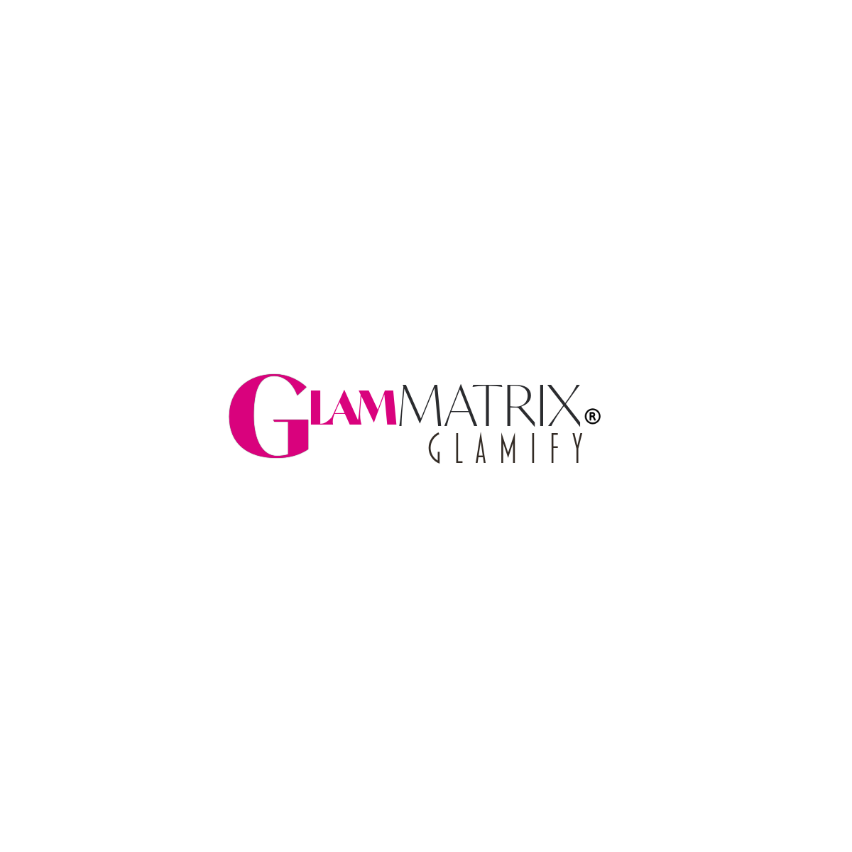 "Glam Matrix Logo - Glamify Your Skincare Routine"